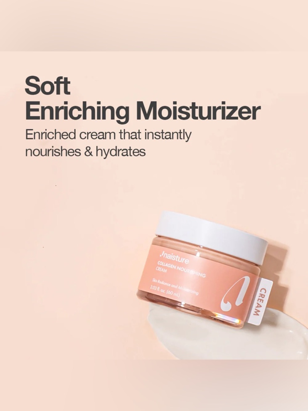 Naisture Collagen Nourishing Cream 60ml NWT, made in Korea